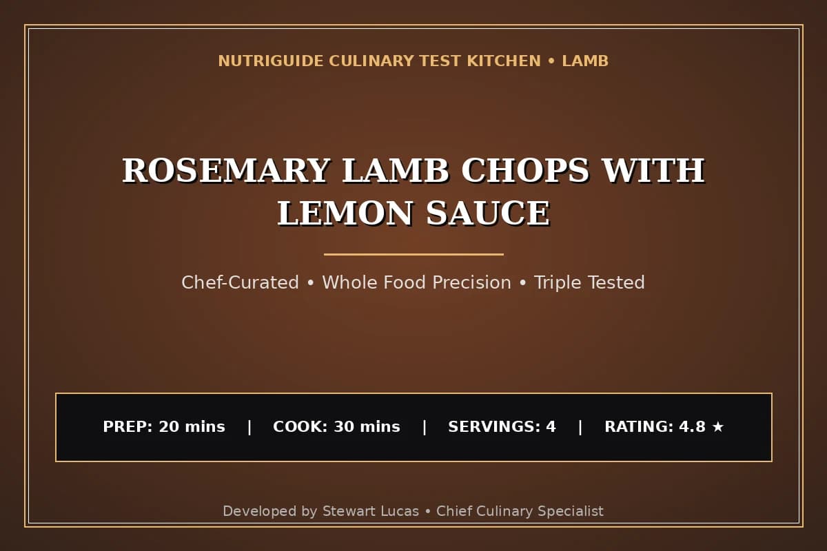 Rosemary Lamb Chops With Lemon Sauce