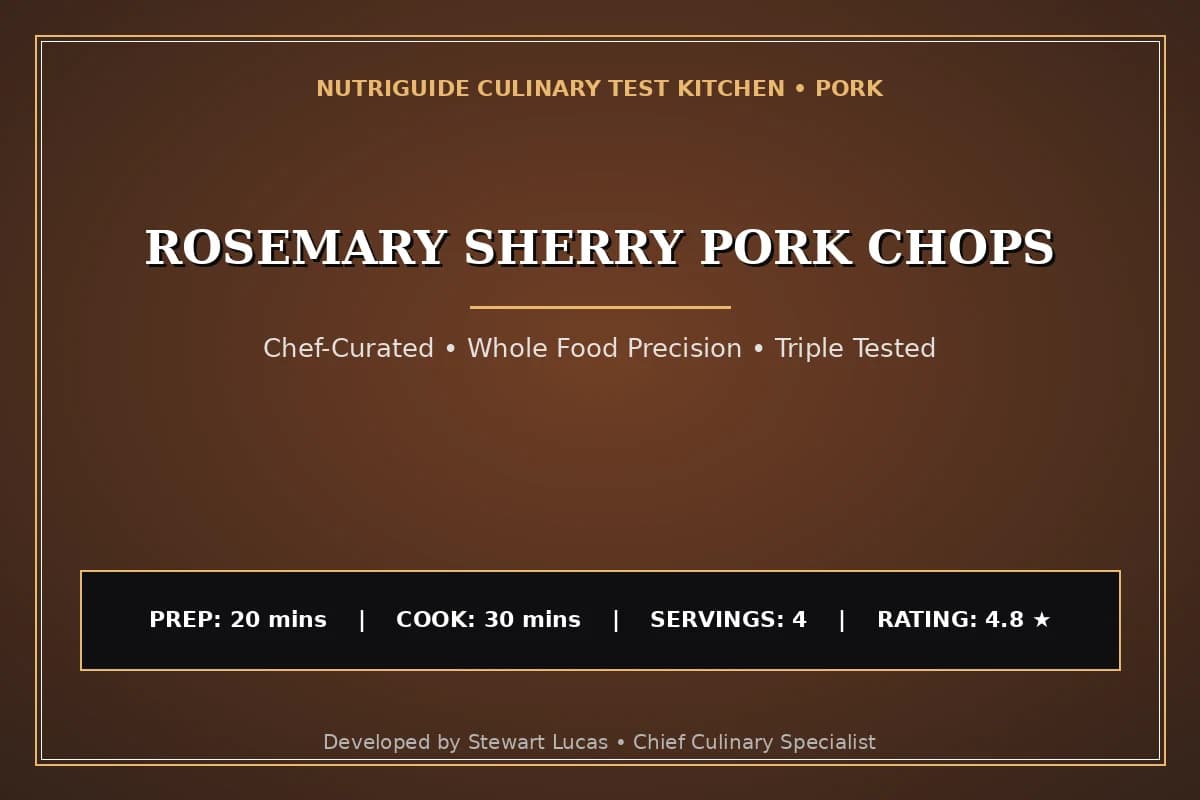Rosemary Sherry Pork Chops