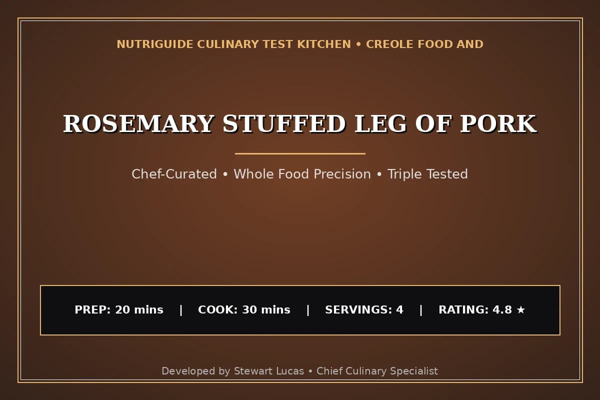Rosemary Stuffed Leg Of Pork