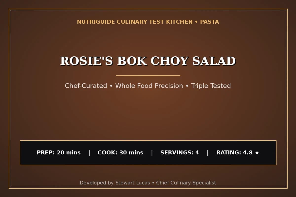 Rosie'S Bok Choy Salad