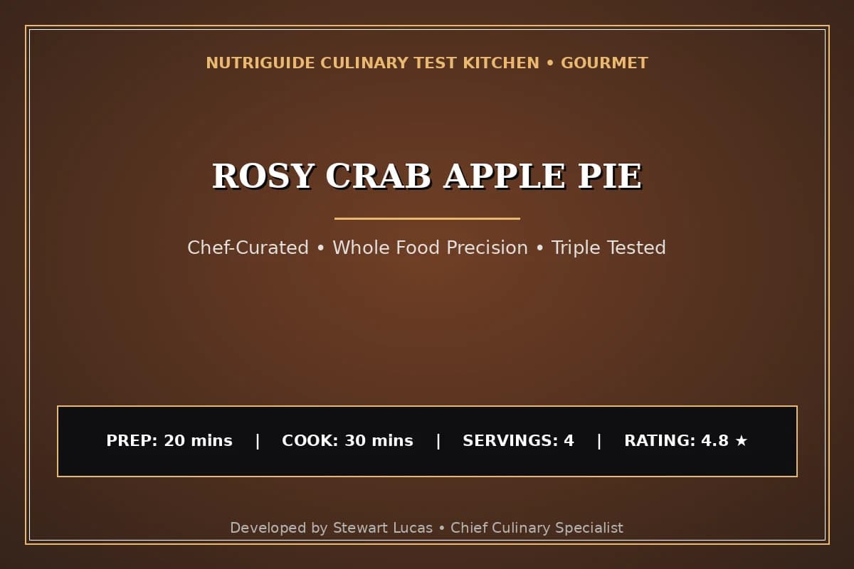 Rosy Crab Apple Pie