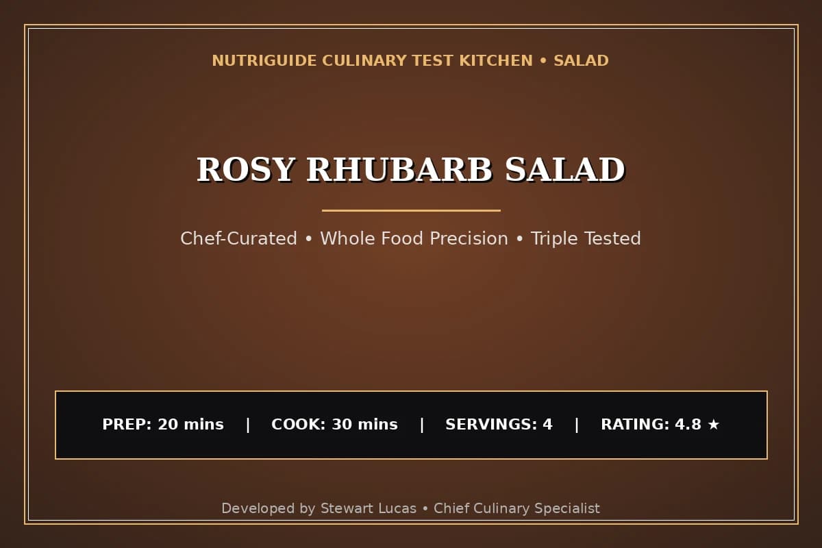 Rosy Rhubarb Salad