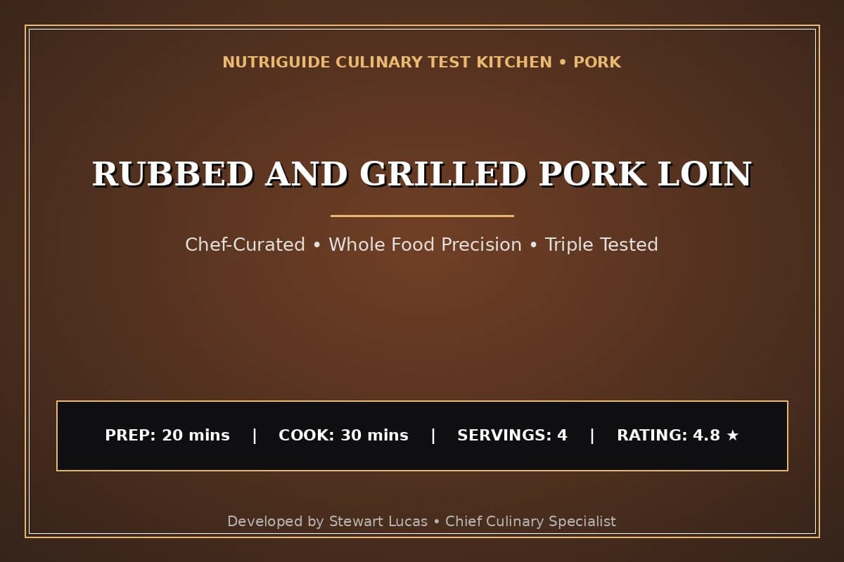 Rubbed And Grilled Pork Loin