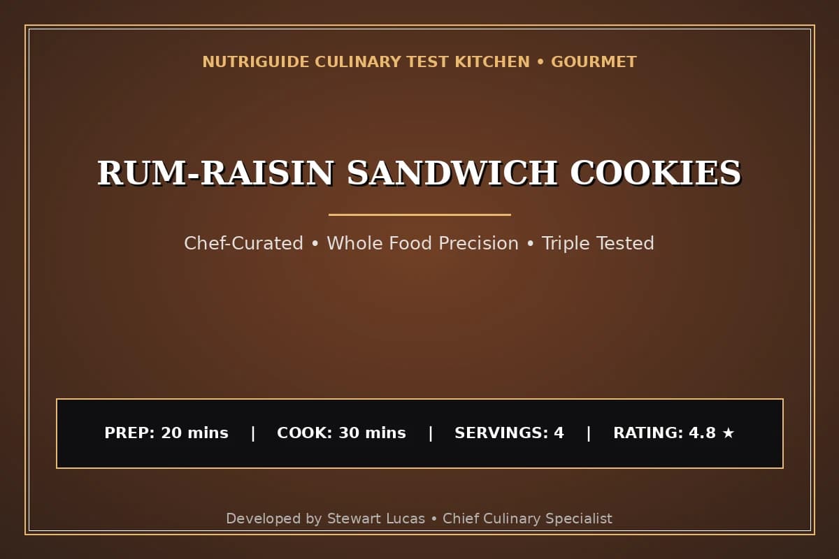 Rum-Raisin Sandwich Cookies
