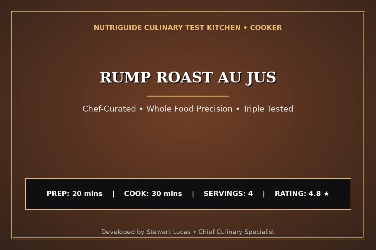 Rump Roast Au Jus