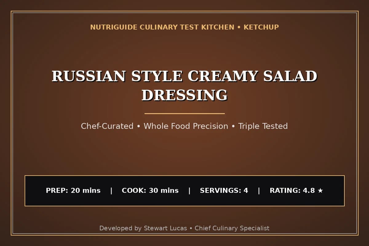 Russian Style Creamy Salad Dressing