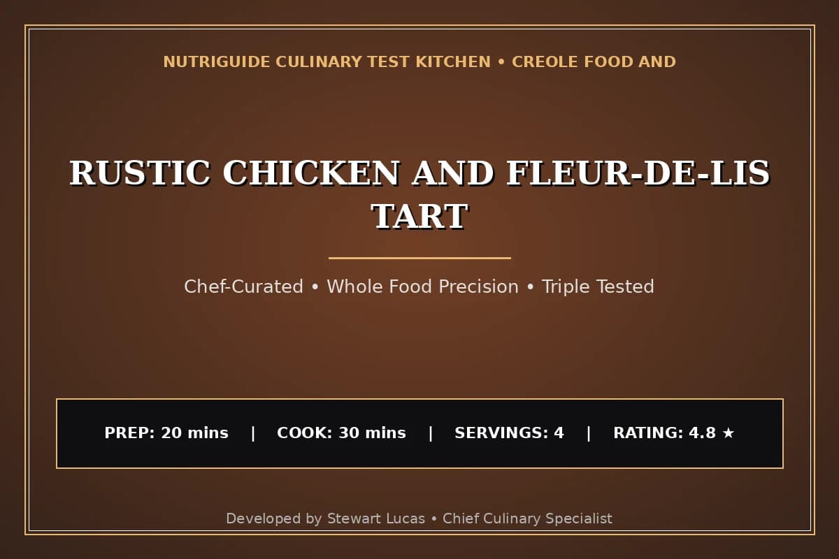 Rustic Chicken And Fleur-De-Lis Tart