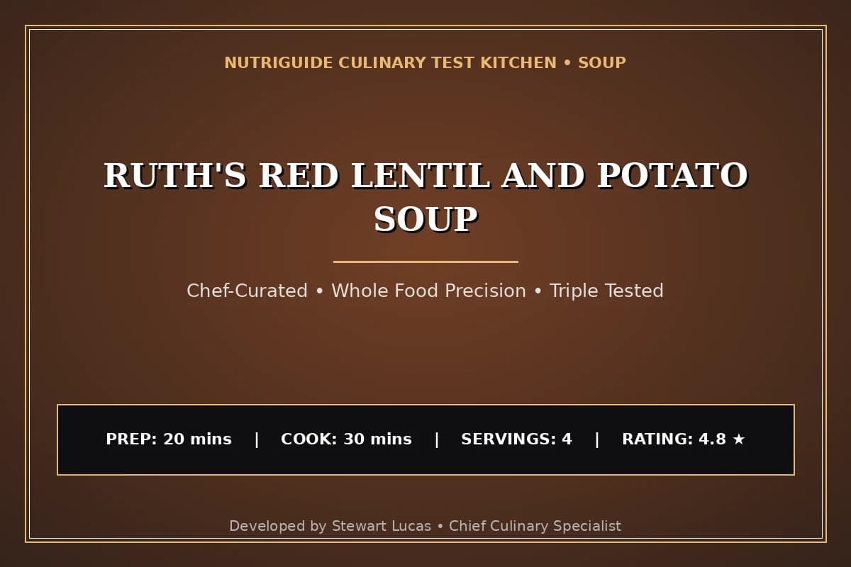 Ruth'S Red Lentil And Potato Soup