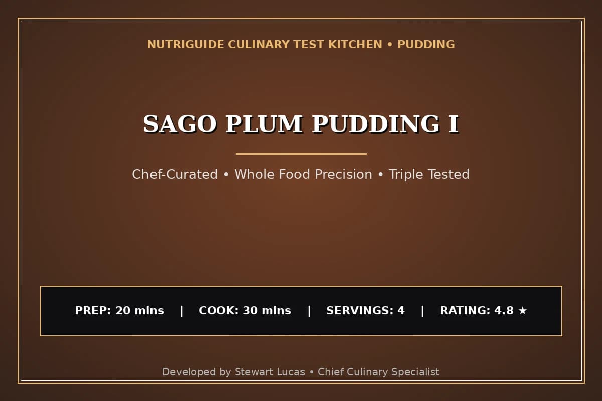 Sago Plum Pudding I