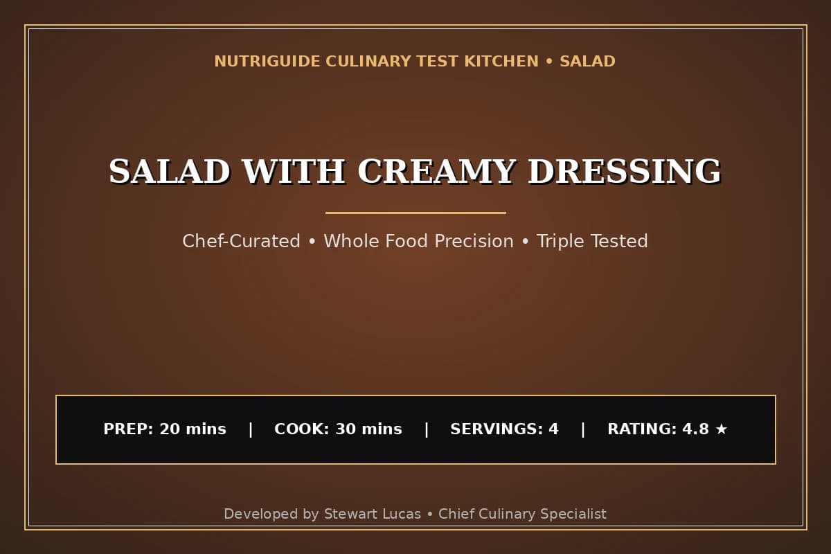 Salad With Creamy Dressing