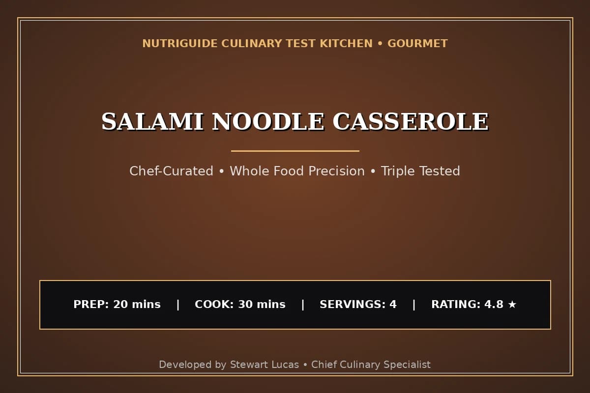 Salami Noodle Casserole