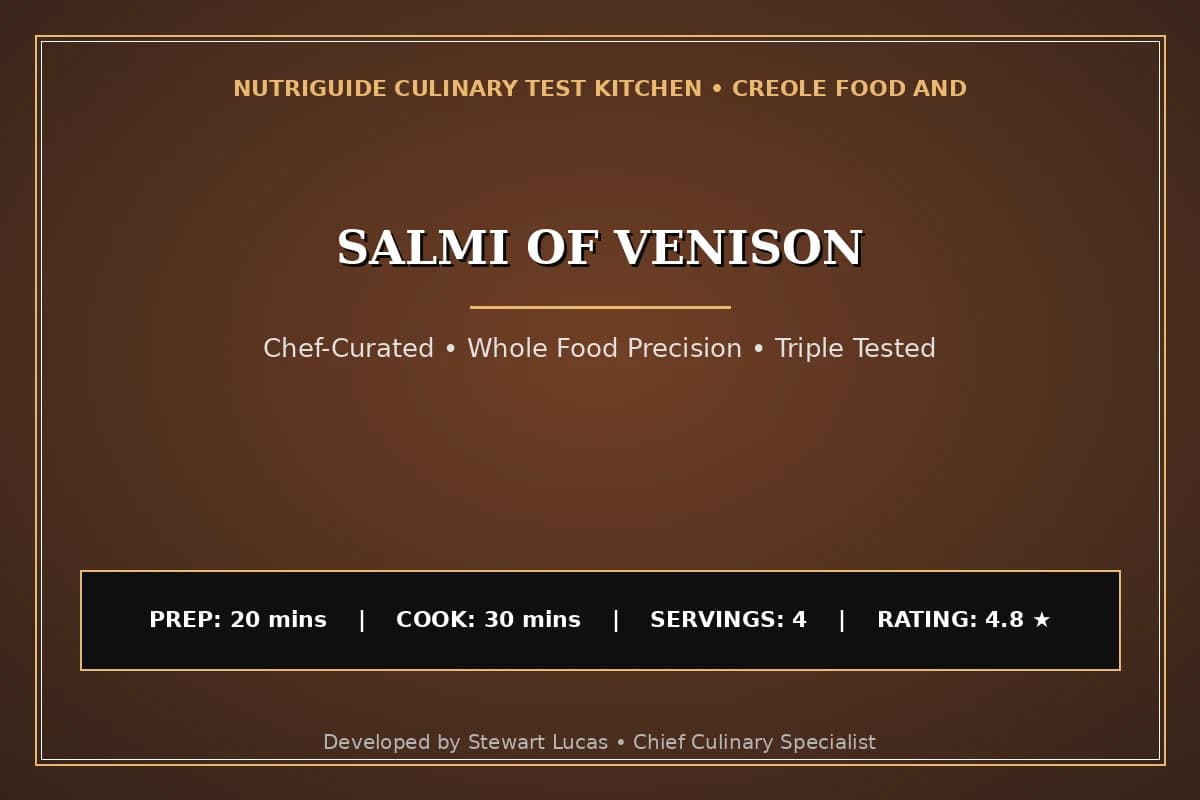 Salmi Of Venison