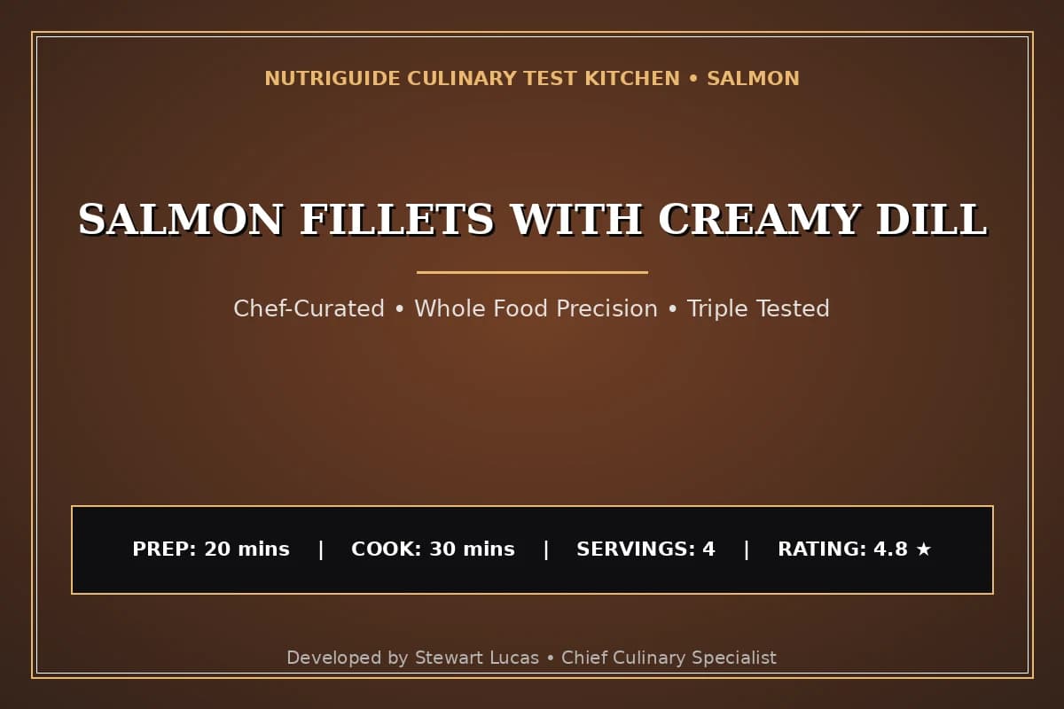 Salmon Fillets With Creamy Dill
