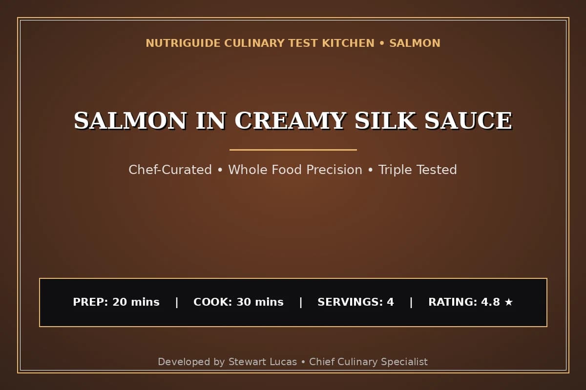 Salmon In Creamy Silk Sauce