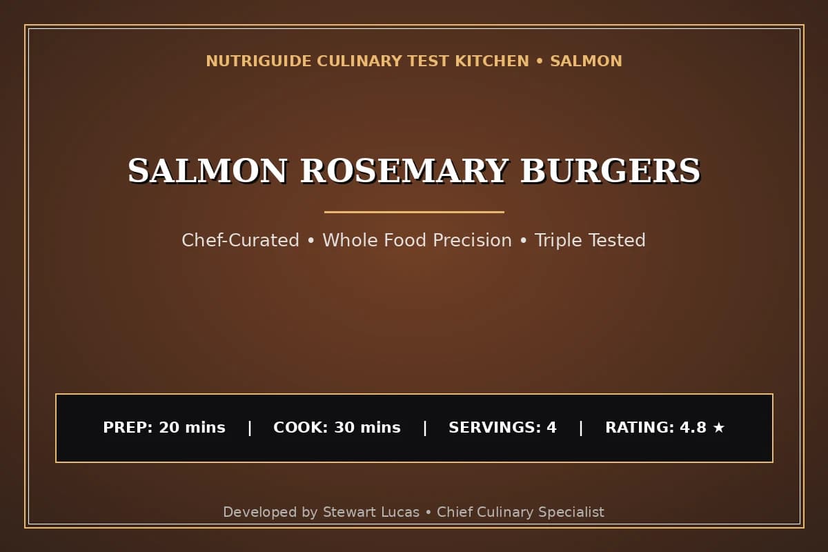 Salmon Rosemary Burgers