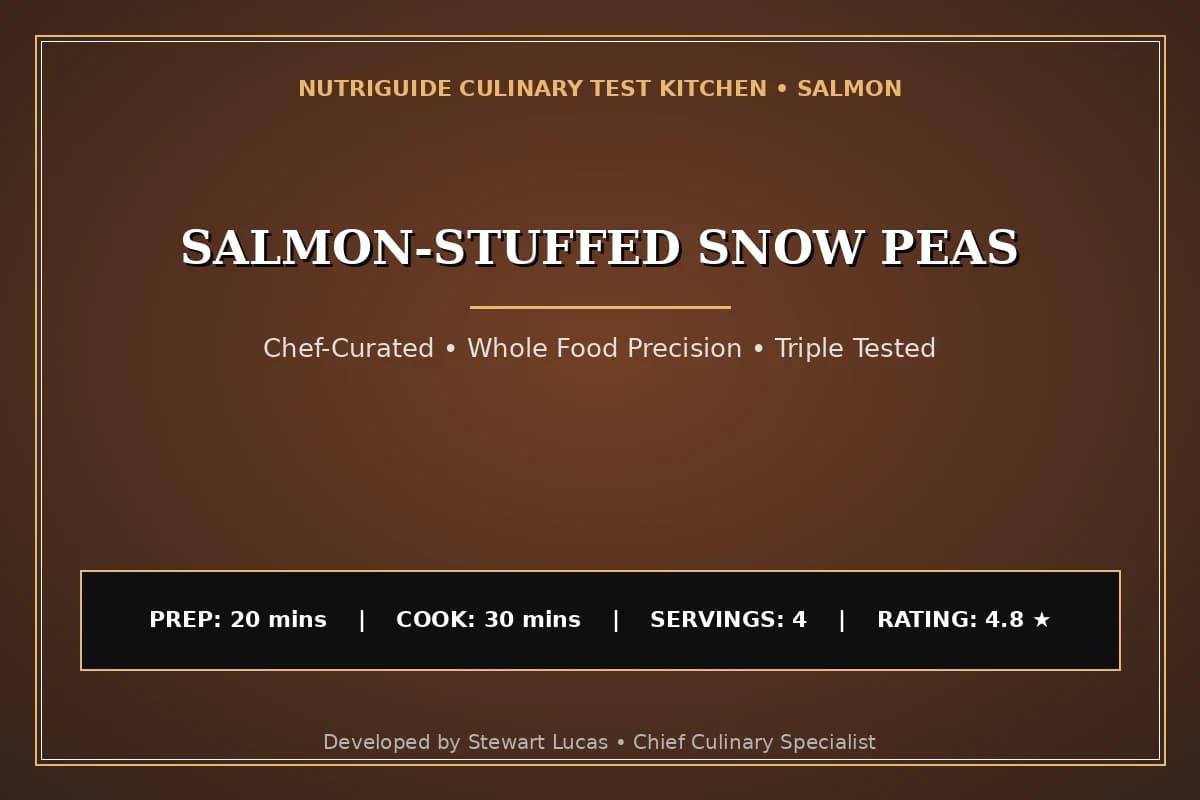 Salmon-Stuffed Snow Peas