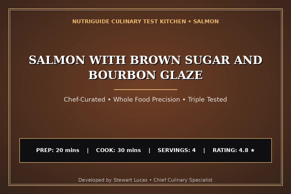 Salmon With Brown Sugar And Bourbon Glaze