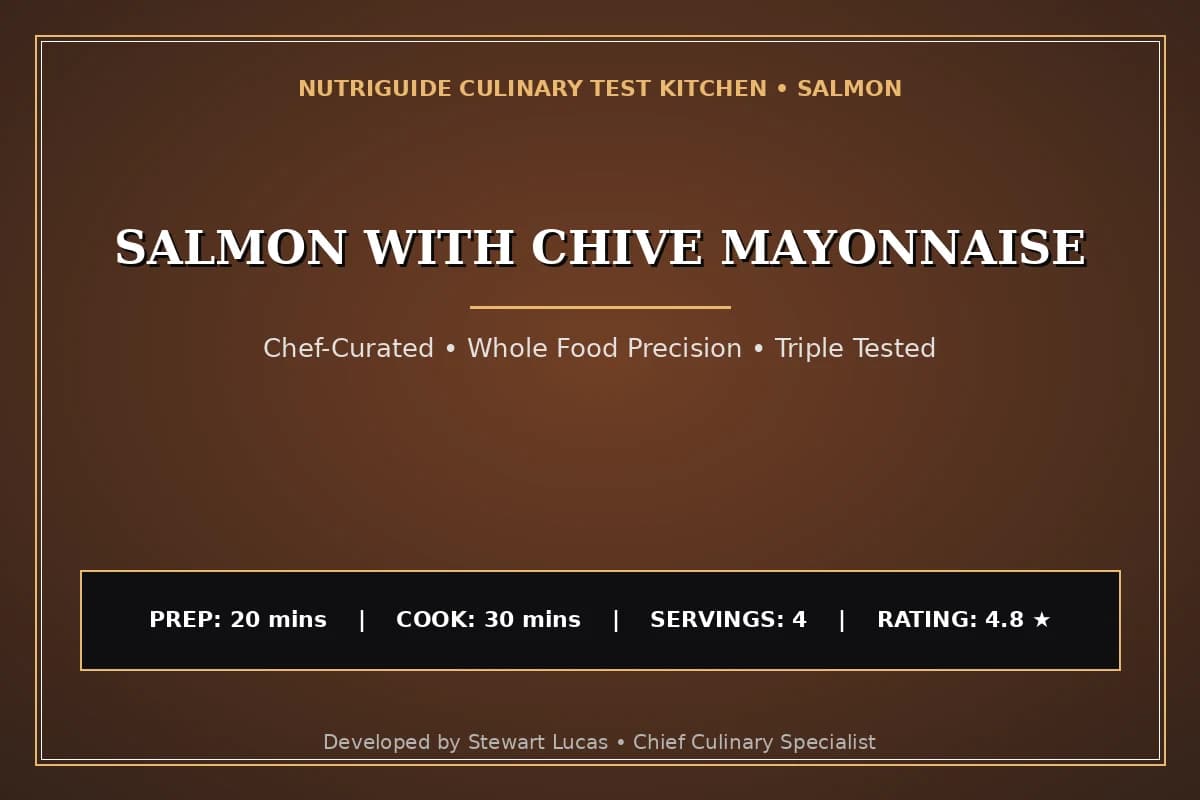 Salmon With Chive Mayonnaise