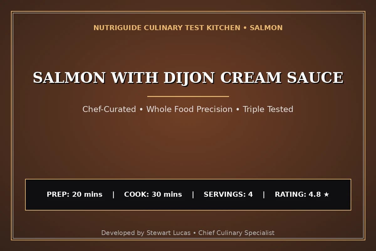 Salmon With Dijon Cream Sauce
