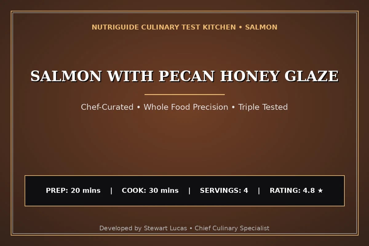 Salmon With Pecan Honey Glaze