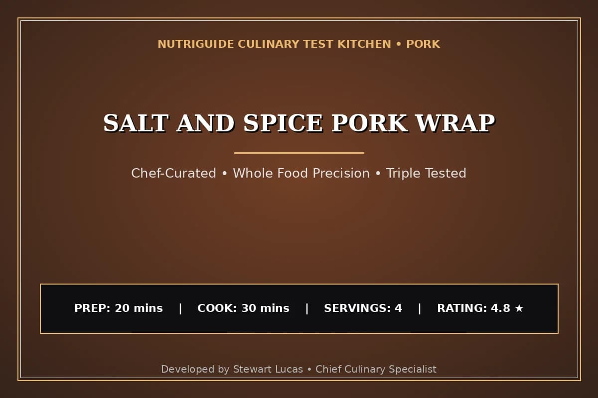 Salt And Spice Pork Wrap