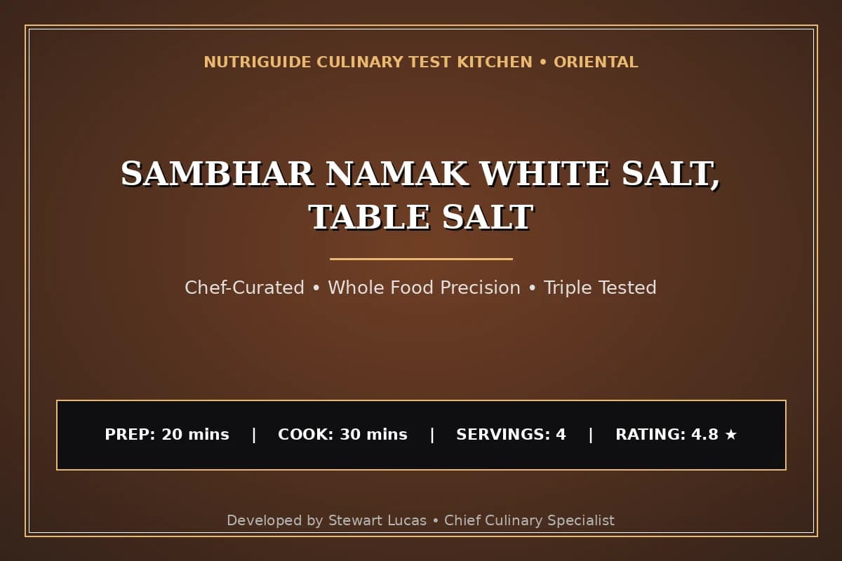 Sambhar Namak White Salt, Table Salt