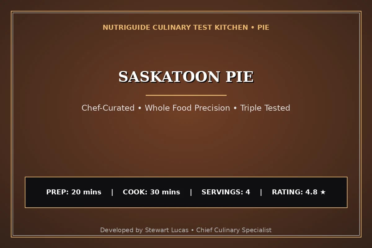 Saskatoon Pie