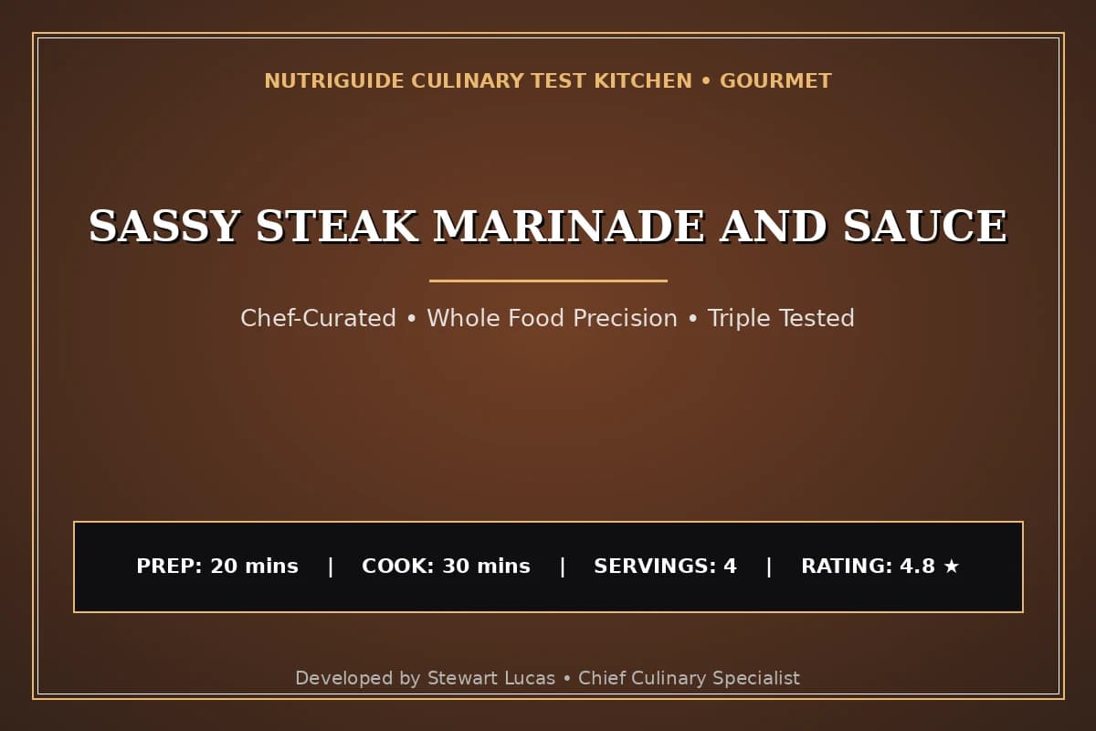Sassy Steak Marinade And Sauce