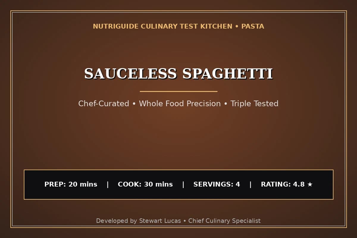 Sauceless Spaghetti
