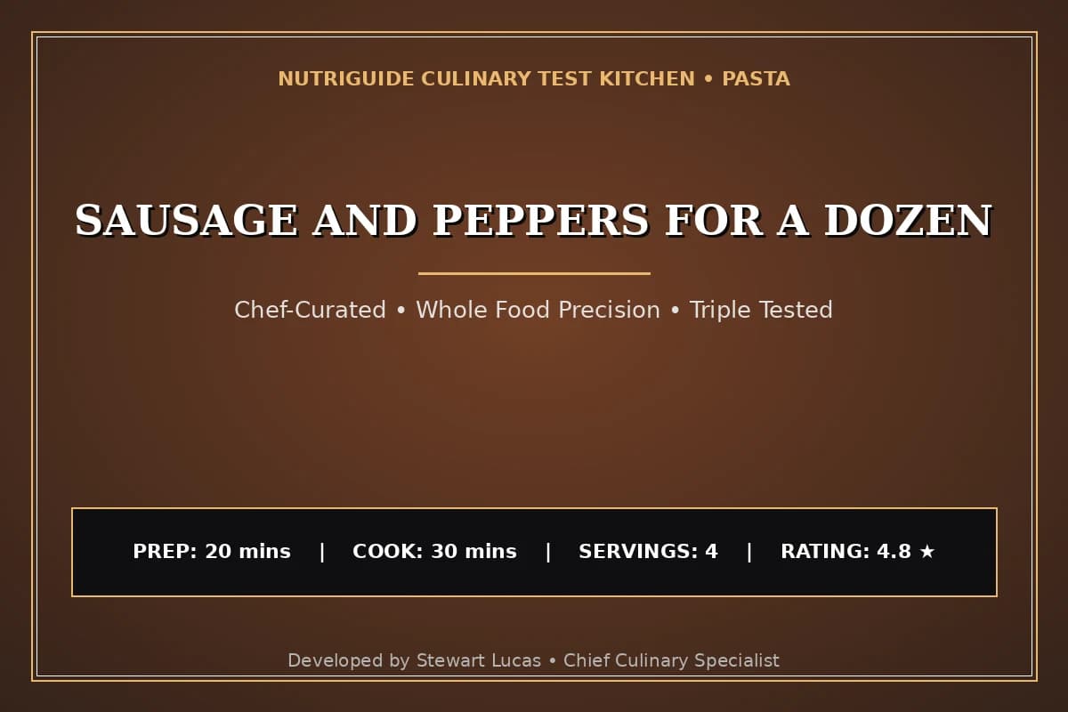 Sausage And Peppers For A Dozen