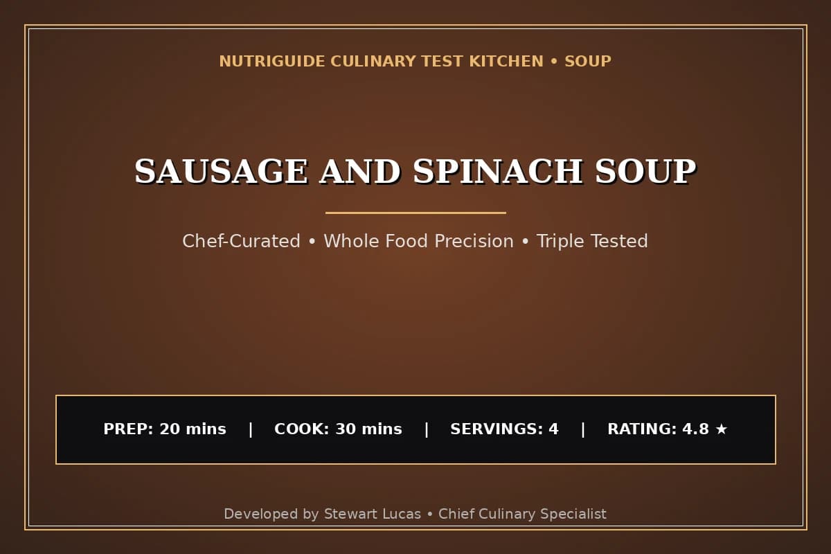 Sausage And Spinach Soup