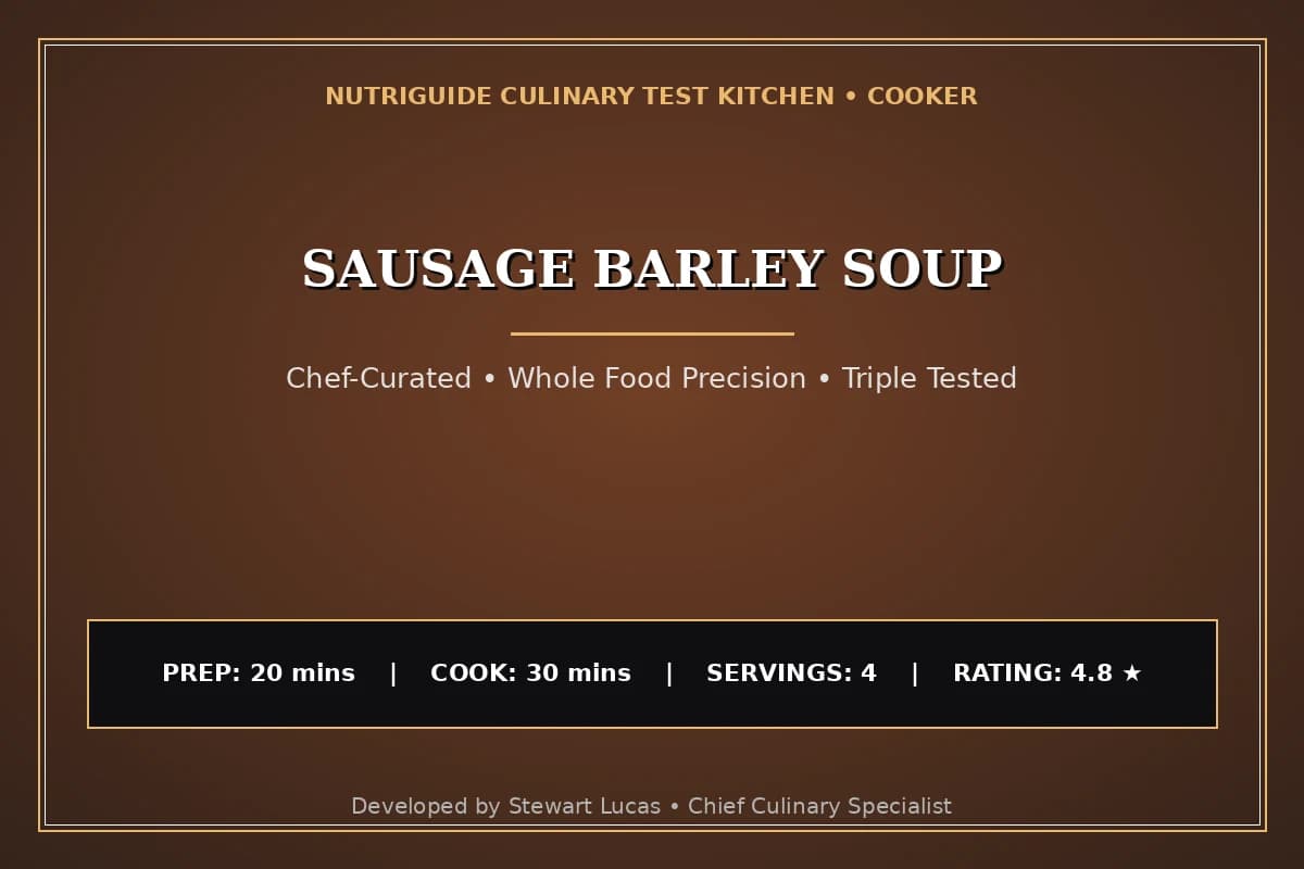 Sausage Barley Soup