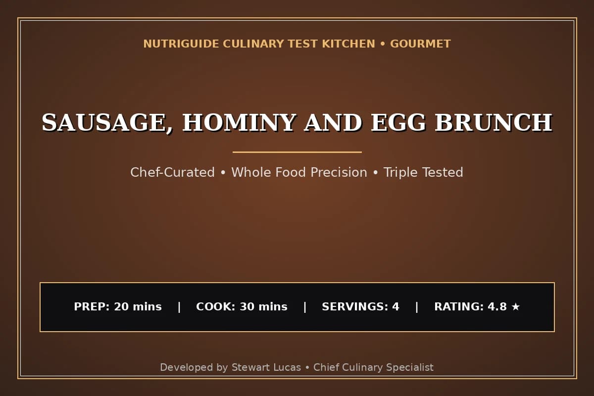 Sausage, Hominy And Egg Brunch
