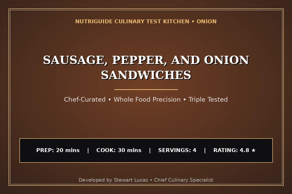 Sausage, Pepper, And Onion Sandwiches