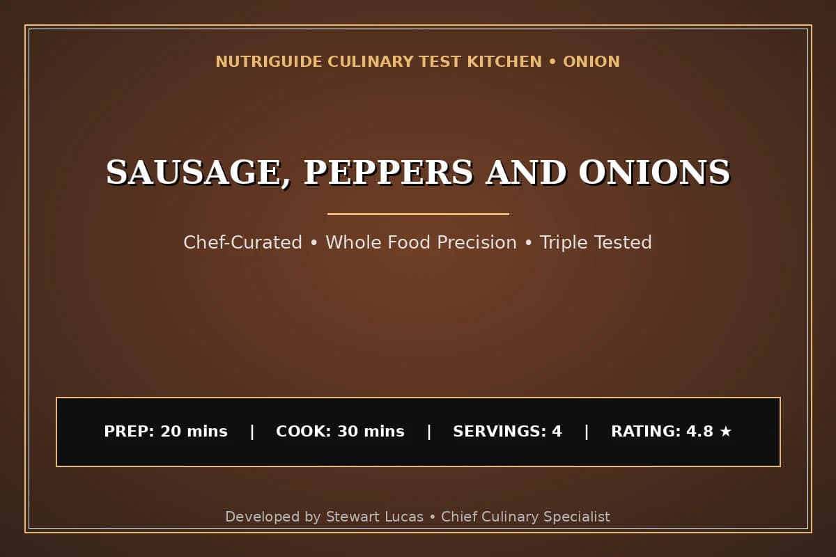 Sausage, Peppers And Onions