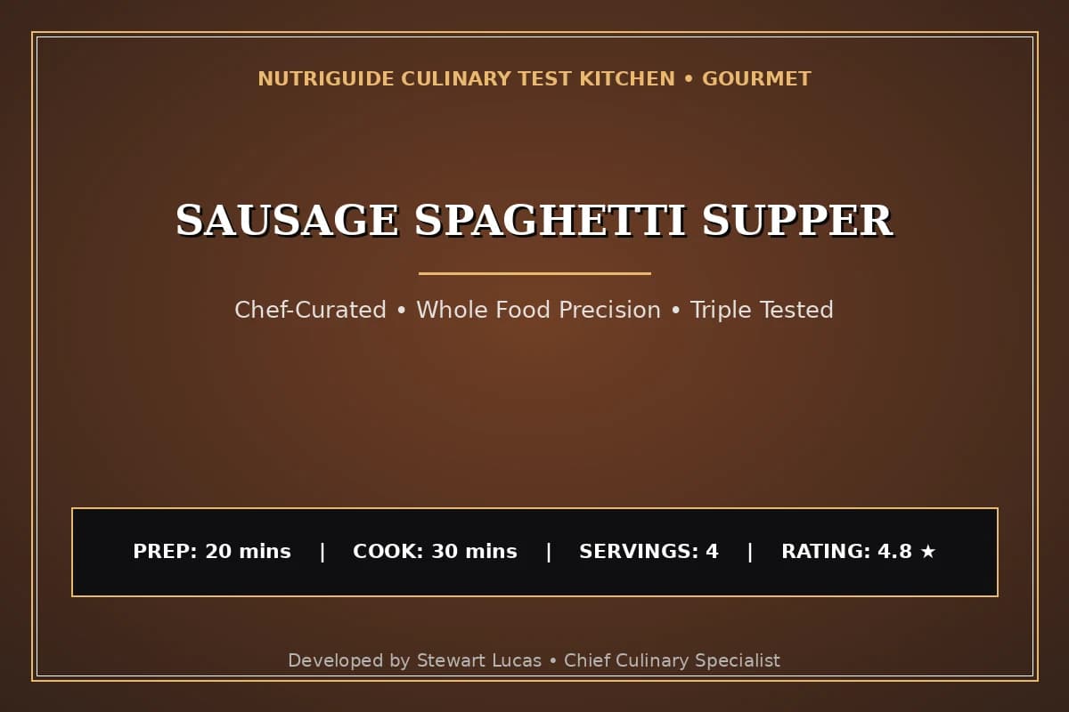 Sausage Spaghetti Supper