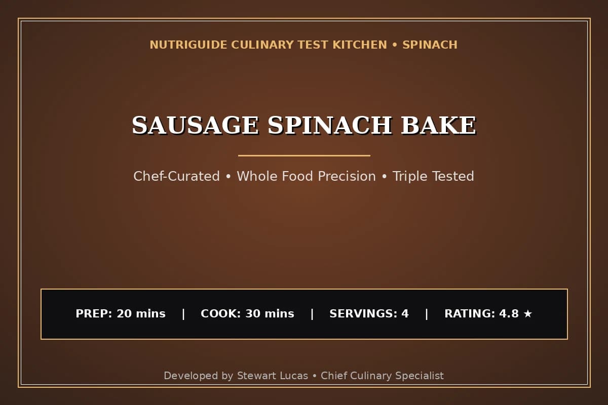Sausage Spinach Bake