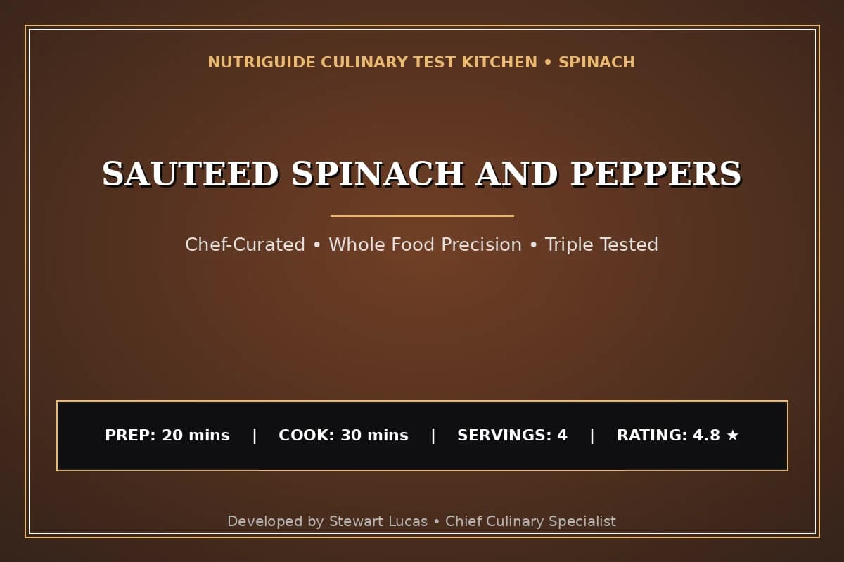 Sauteed Spinach And Peppers