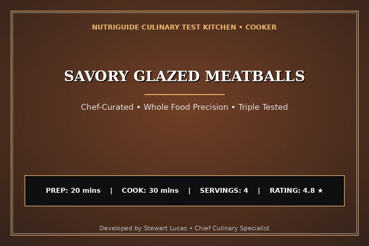 Savory Glazed Meatballs