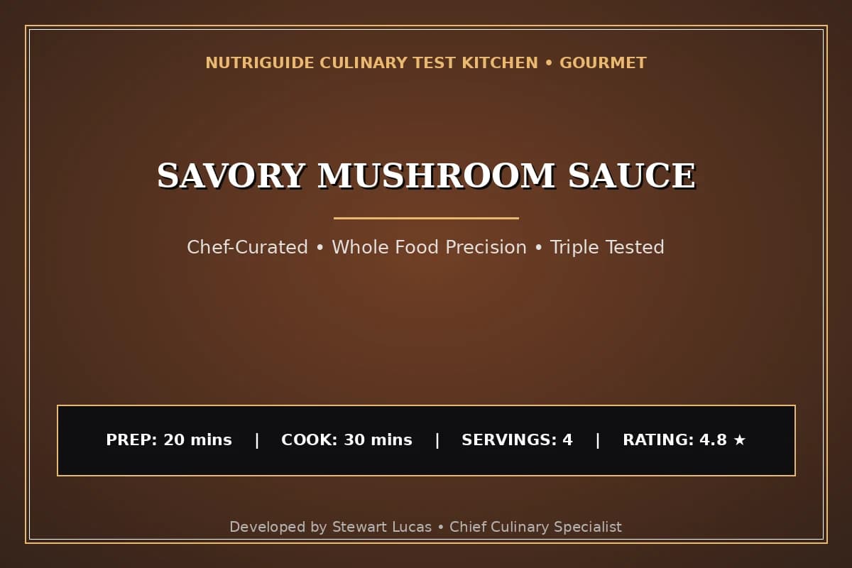 Savory Mushroom Sauce