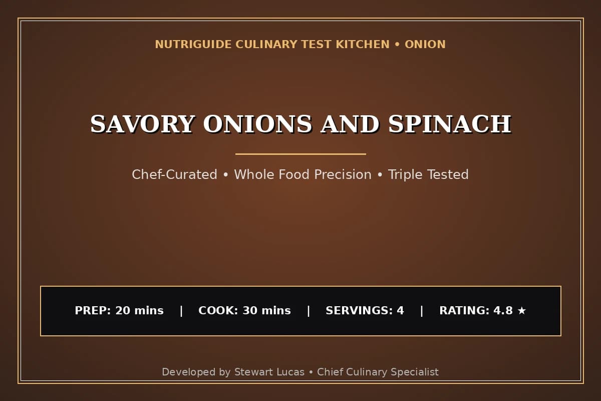 Savory Onions And Spinach