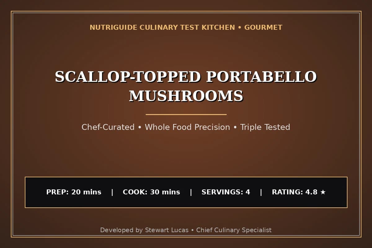 Scallop-Topped Portabello Mushrooms