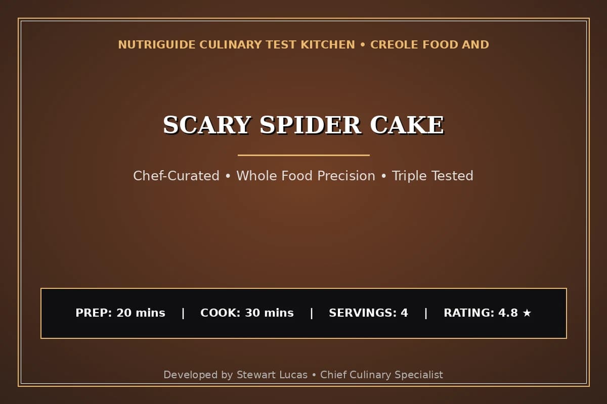 Scary Spider Cake