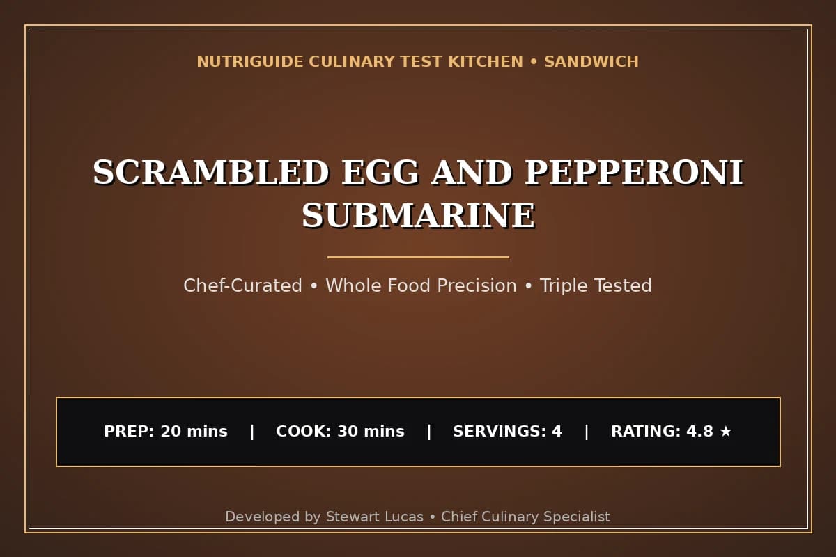 Scrambled Egg And Pepperoni Submarine