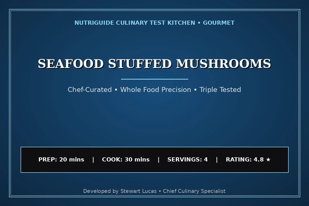 Seafood Stuffed Mushrooms
