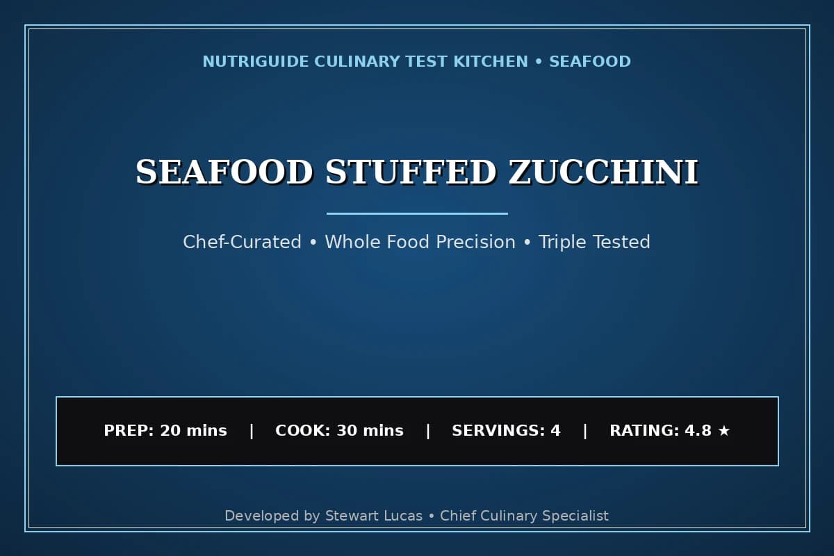 Seafood Stuffed Zucchini