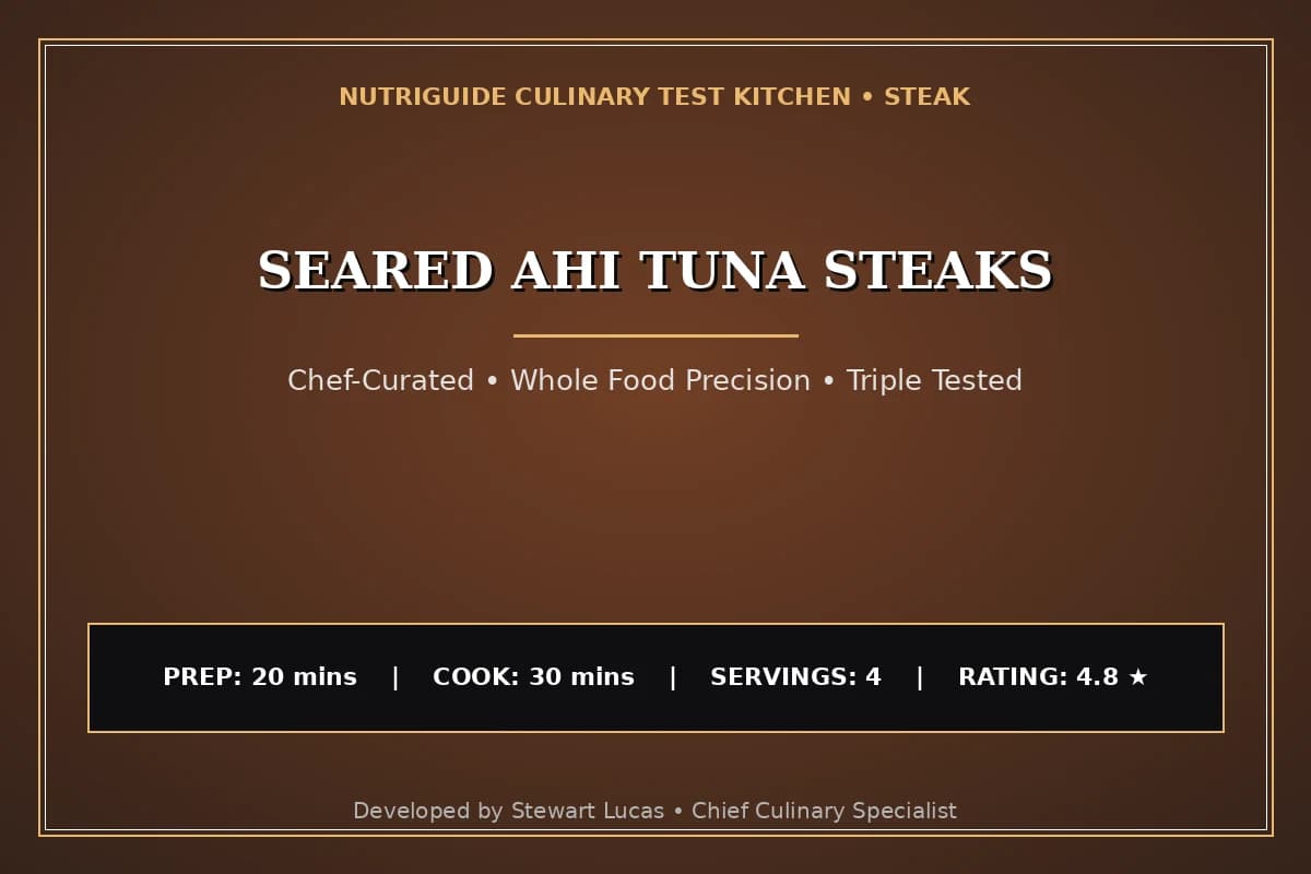 Seared Ahi Tuna Steaks