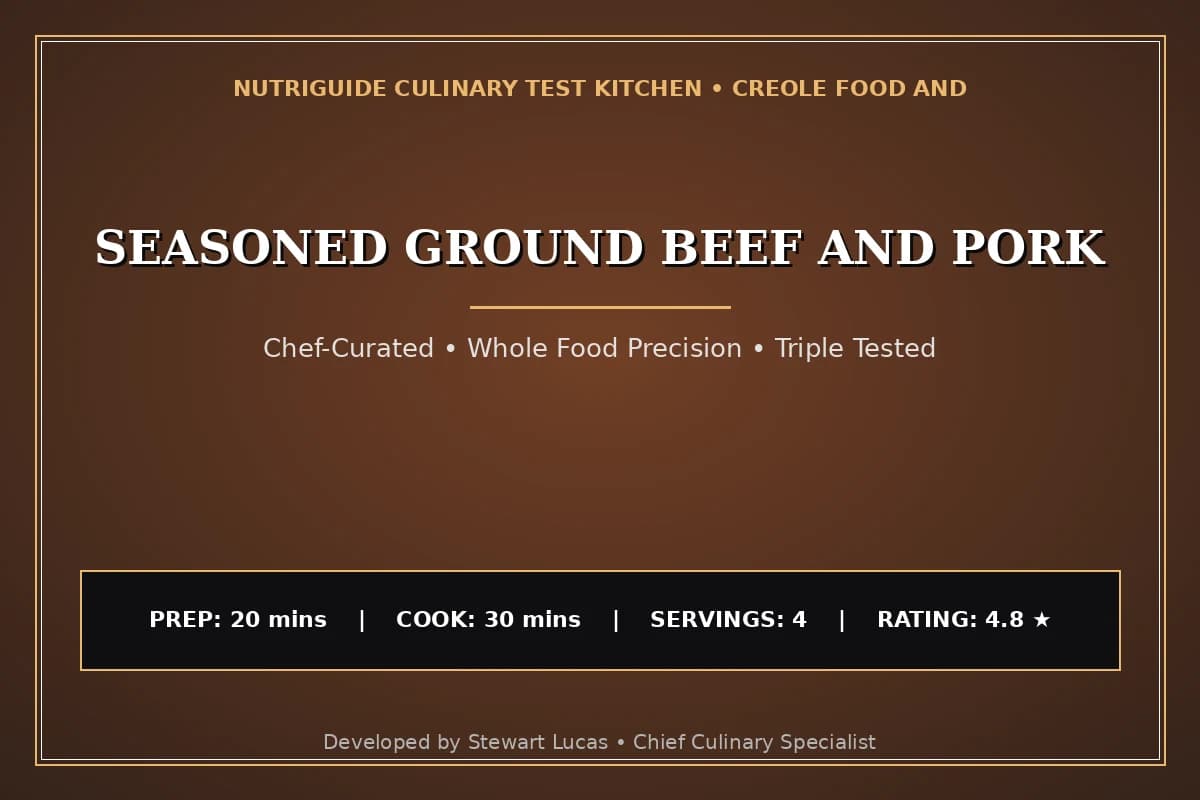 Seasoned Ground Beef And Pork