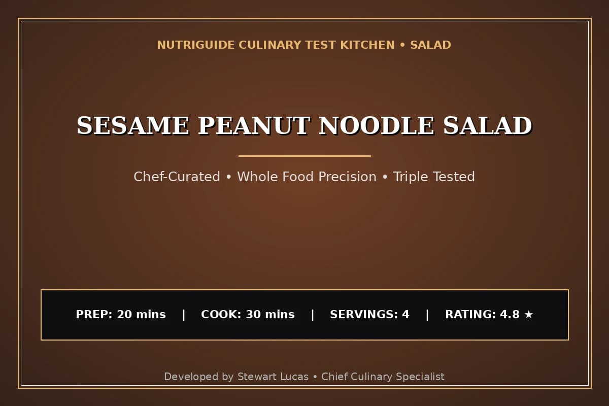 Sesame Peanut Noodle Salad