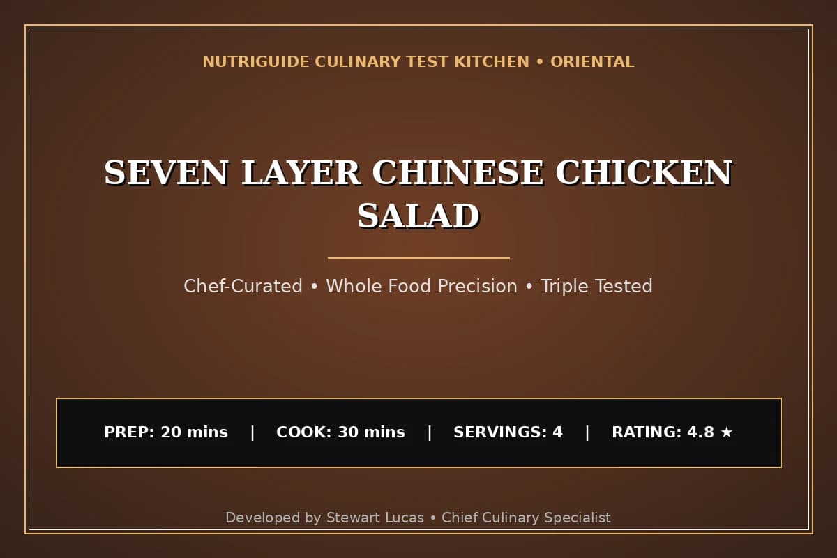 Seven Layer Chinese Chicken Salad
